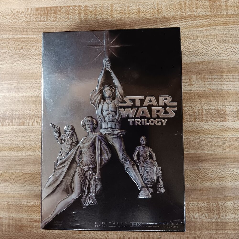Star Wars Original Trilogy DVD 2004 4 Disc Box Set Widescreen THX Jedi Empire VG